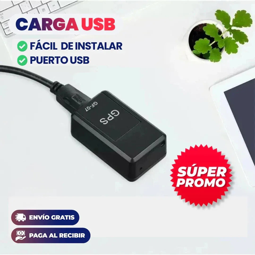 Mini GPS Rastreador con SONIDO - Tiempo real