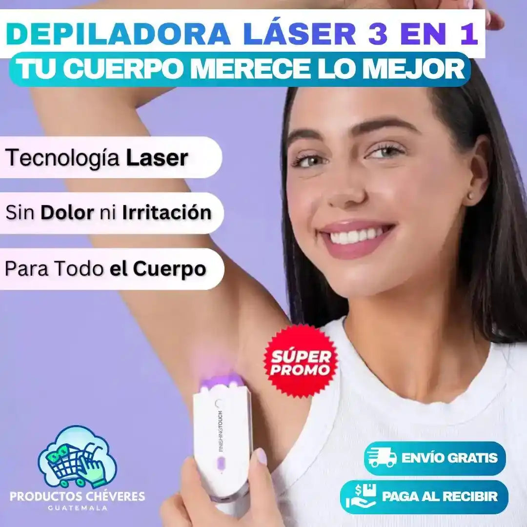 Skinova™ - DEPILADORA LÁSER 3 EN 1 PROFESIONAL - Mi tienda